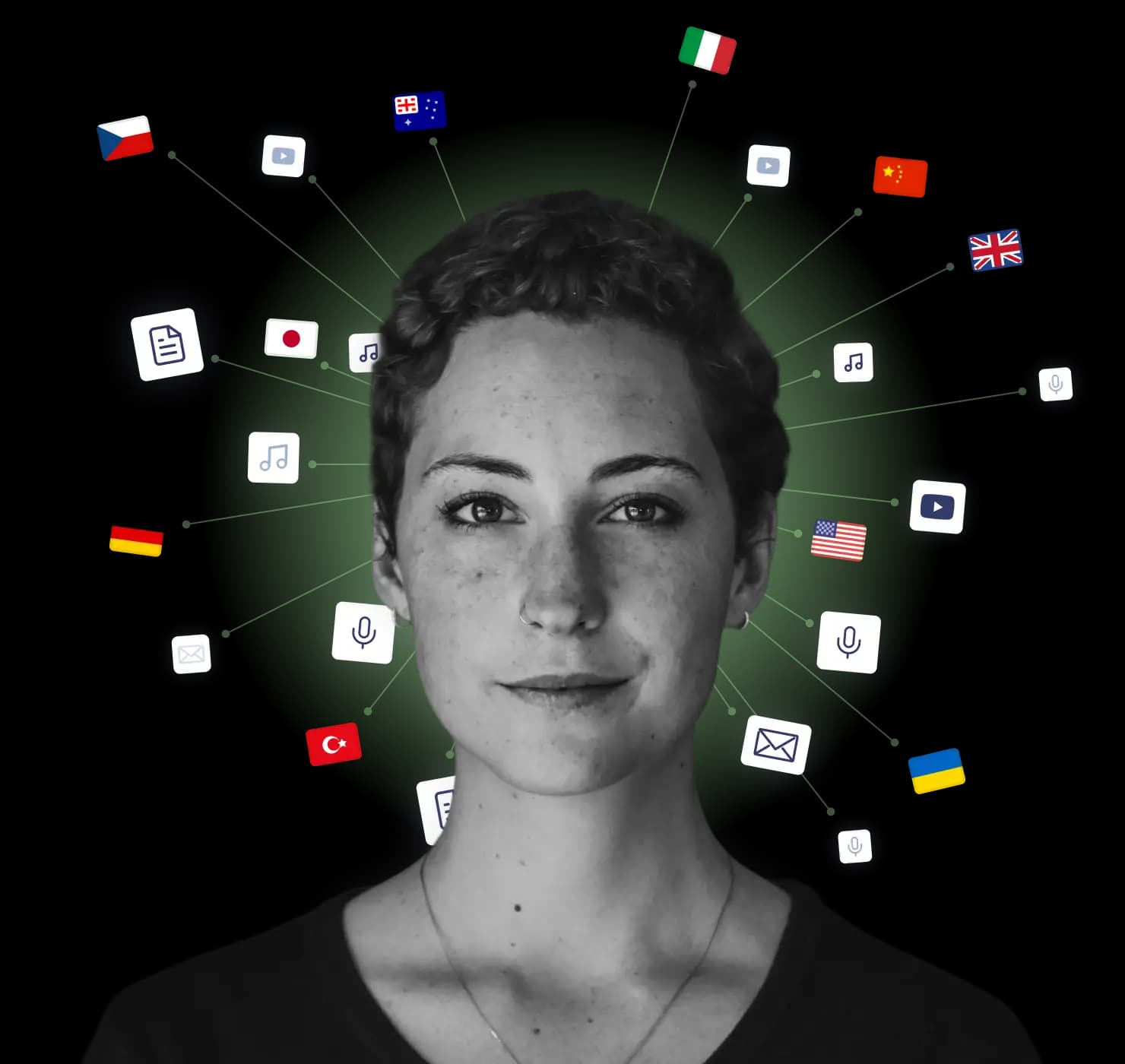 Man standing with open arms at sunset